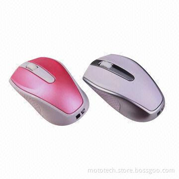 Fashion Wireless Mouse with Optical Sensor, Suitable for Both Left-/Right-handed Users